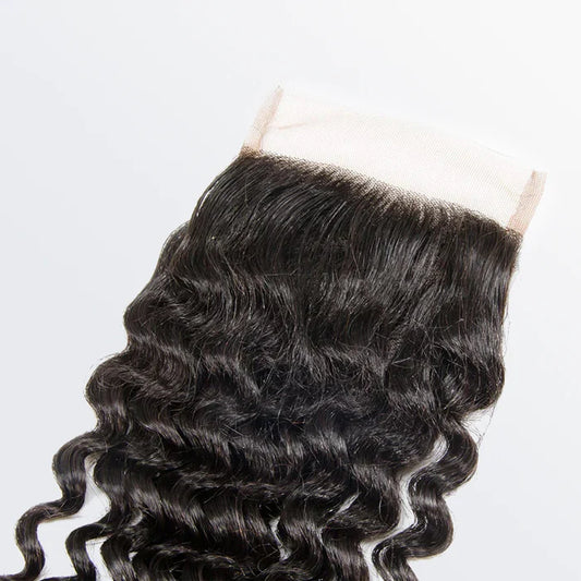 14-20 Inch 4" x 4" Italy Curly Free Parted Lace Closure