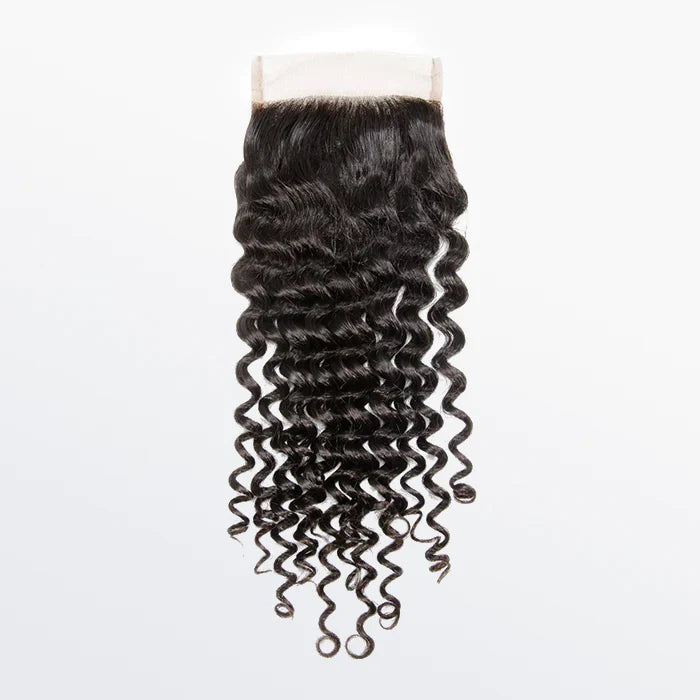 12-20 Inch 4" x 4" Deep Curly Free Parted Lace Closure