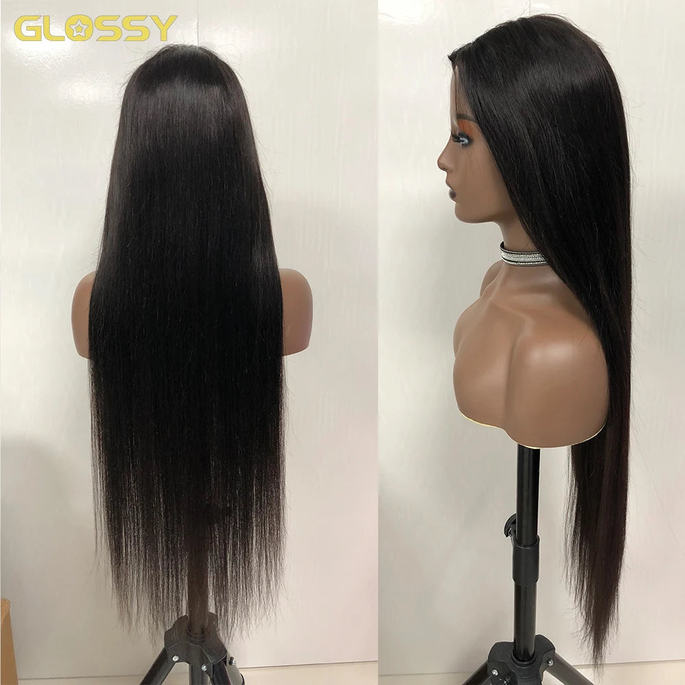 Straight V-Part Glueless Human Hair Wig