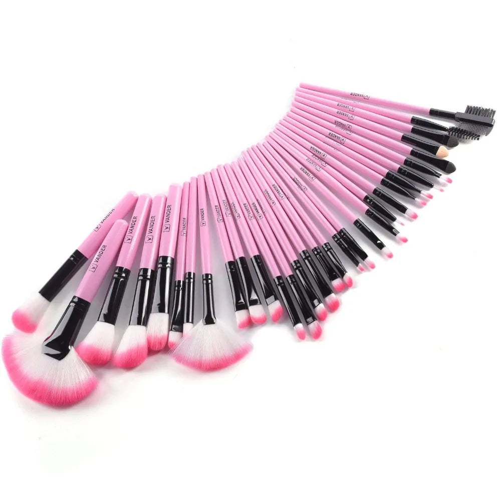 32-Piece Professional Cosmetic Make Up Brush Set