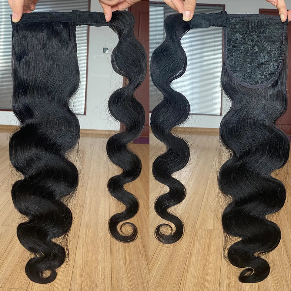 Wrap Around Brazilian Ponytail Human Hair