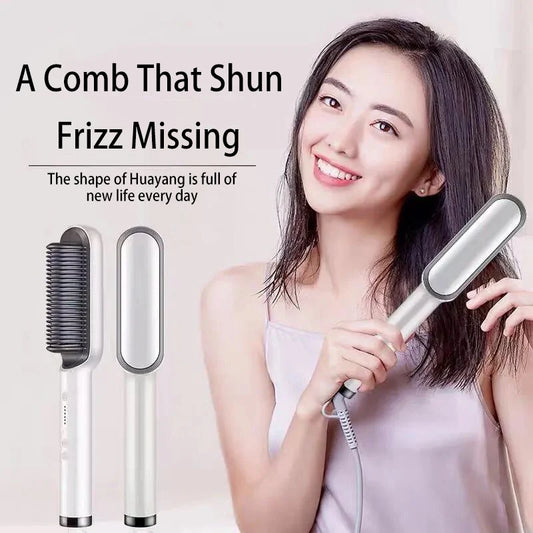 5-Setting Electric Hair Straightening Brush