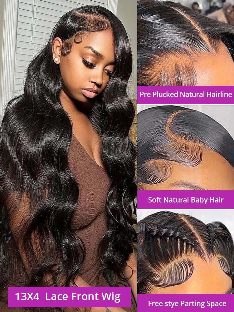 HD Lace Frontal Pre-Plucked Human Hair Wig