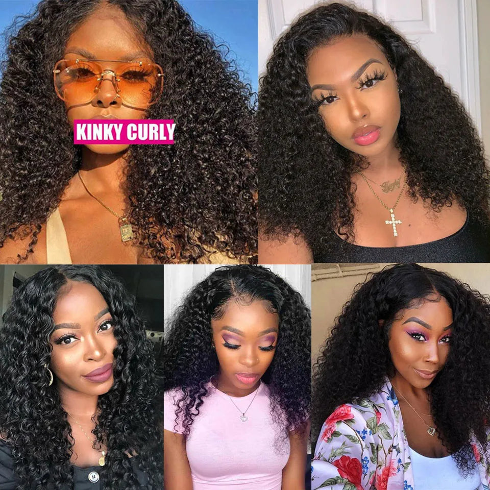 Indian Afro Kinky Curly Human Hair Extensions