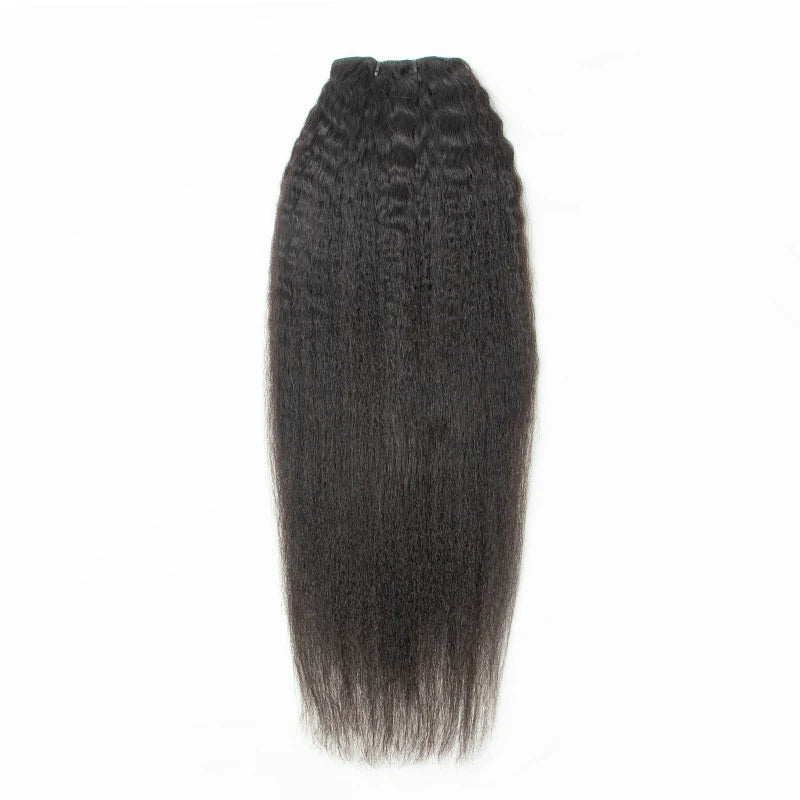 8-24 inch Kinky Straight Remy Hair Clip-Ins