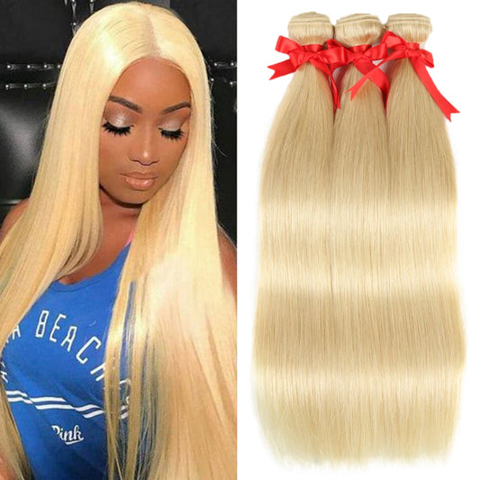 Sleek Straight Human Hair Weave Bundles