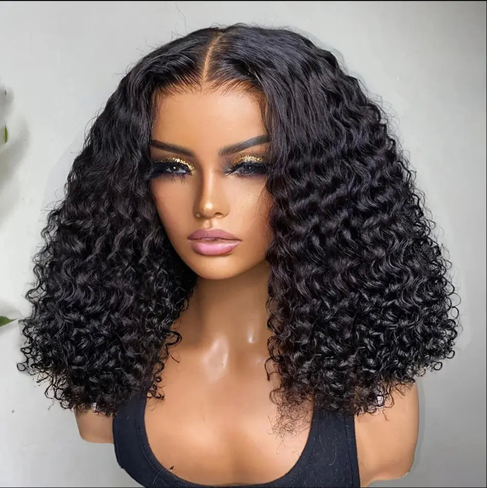 Short Deep Wave Human Hair Wig