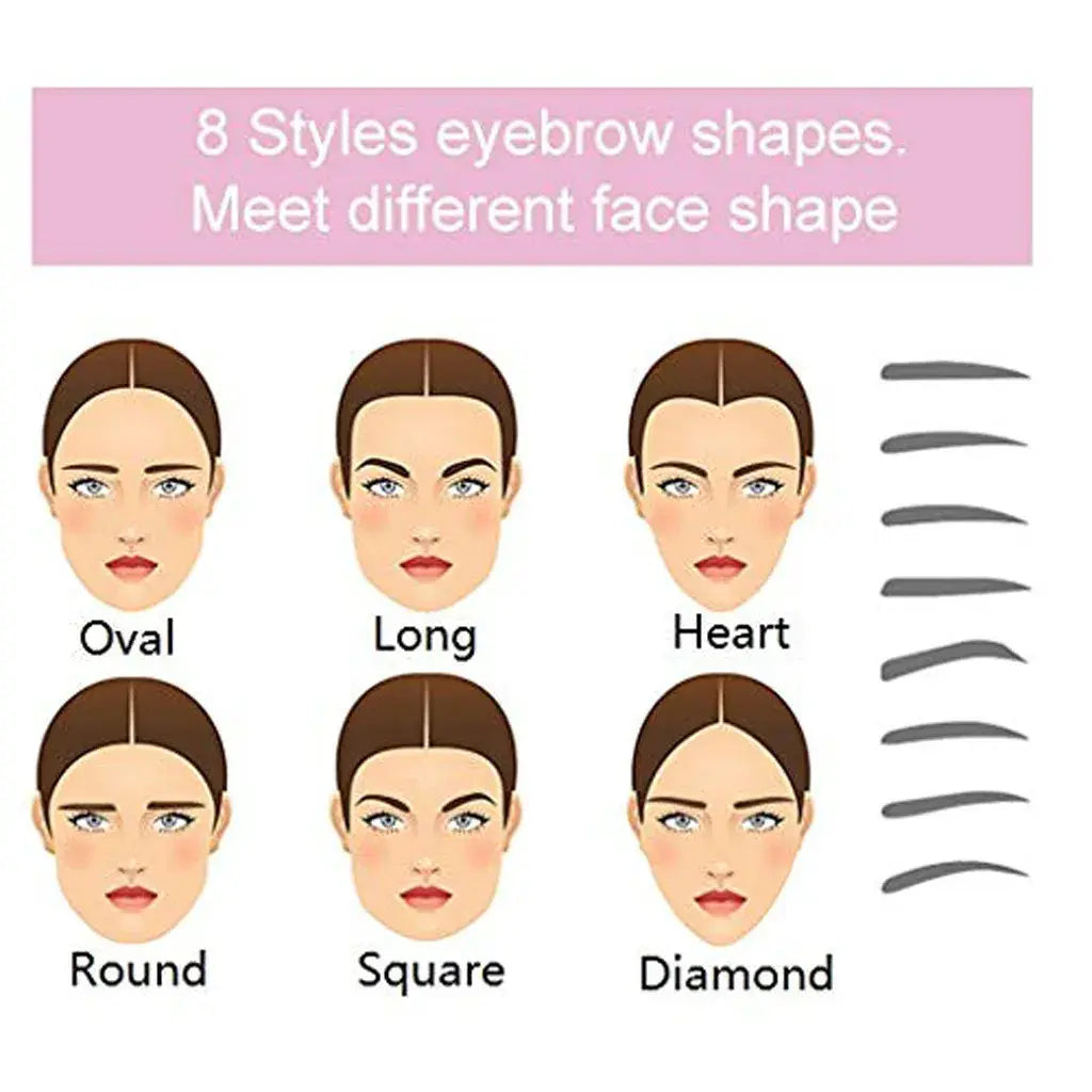 8 Pairs Eyebrow Grooming Tool