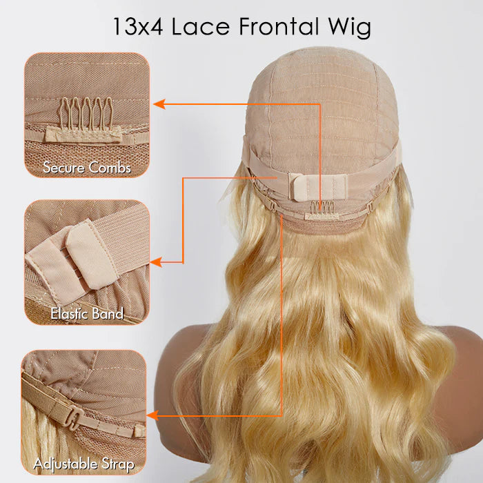 16-30 Inch Pre-Plucked 13"x4" Body Wavy Lace Frontal Wig